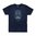 Odkryj Magpul Sugar Skull Blend T-Shirt w kolorze Navy Heather, rozmiar XL. Wygodna koszulka z bawełny i poliestru, bez metki, trwałe szwy. 🇺🇸 Nadrukowane w USA. Kup teraz!
